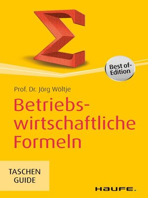 cover image of Betriebswirtschaftliche Formeln